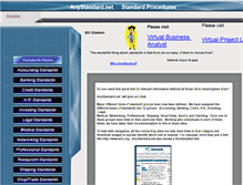 Tablet Screenshot of anystandard.net